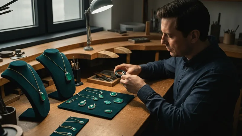 Atelier Ou Bijoutier Pour Acheter Un Pendentif En Emeraude