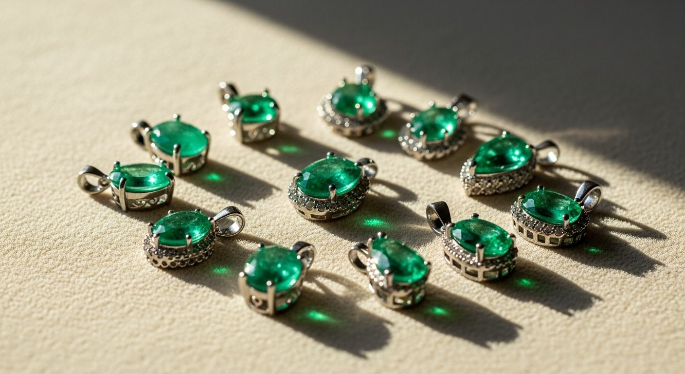 Émeraude colombienne de qualité premium pour pendentif