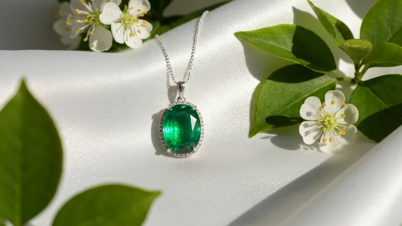 Collection de pendentifs émeraude de différents styles et montures